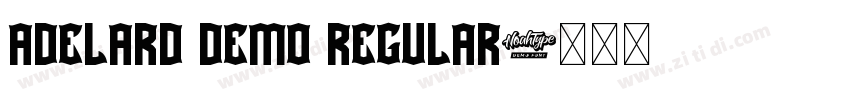 Adelard Demo Regular字体转换